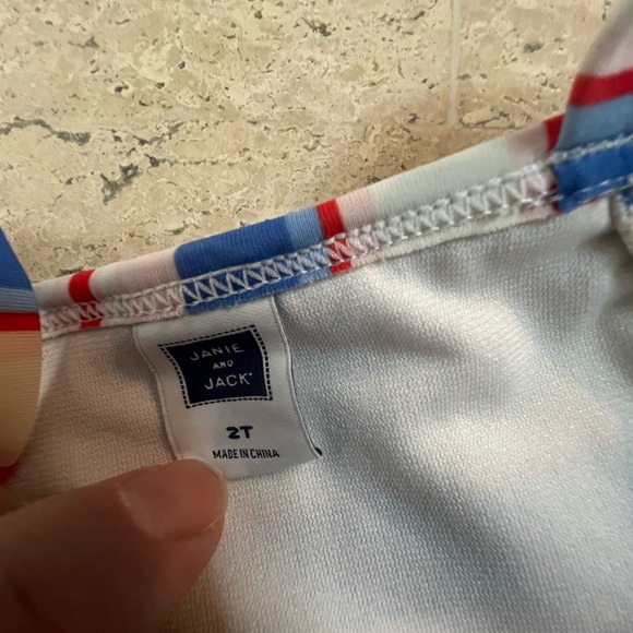 Janie and Jack Girls Two Piece Swimsuit Size 2T - Picture 3 of 3